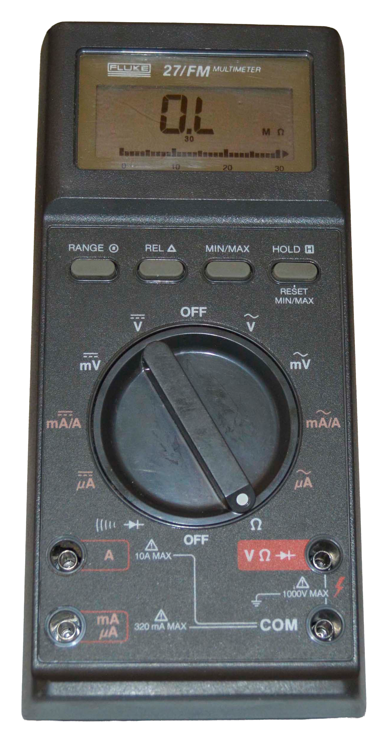 Fluke 27/FM Instrument  With 80K-6 HV Prober and Leads