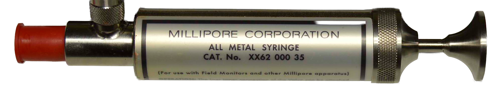 Millipore   Metal Syringe   Instrument   XX6200035  All Metal Stainless Syringe