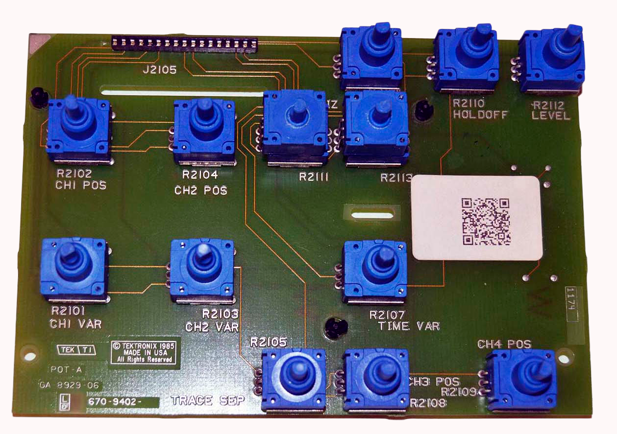 Tektronix Front Control Panel