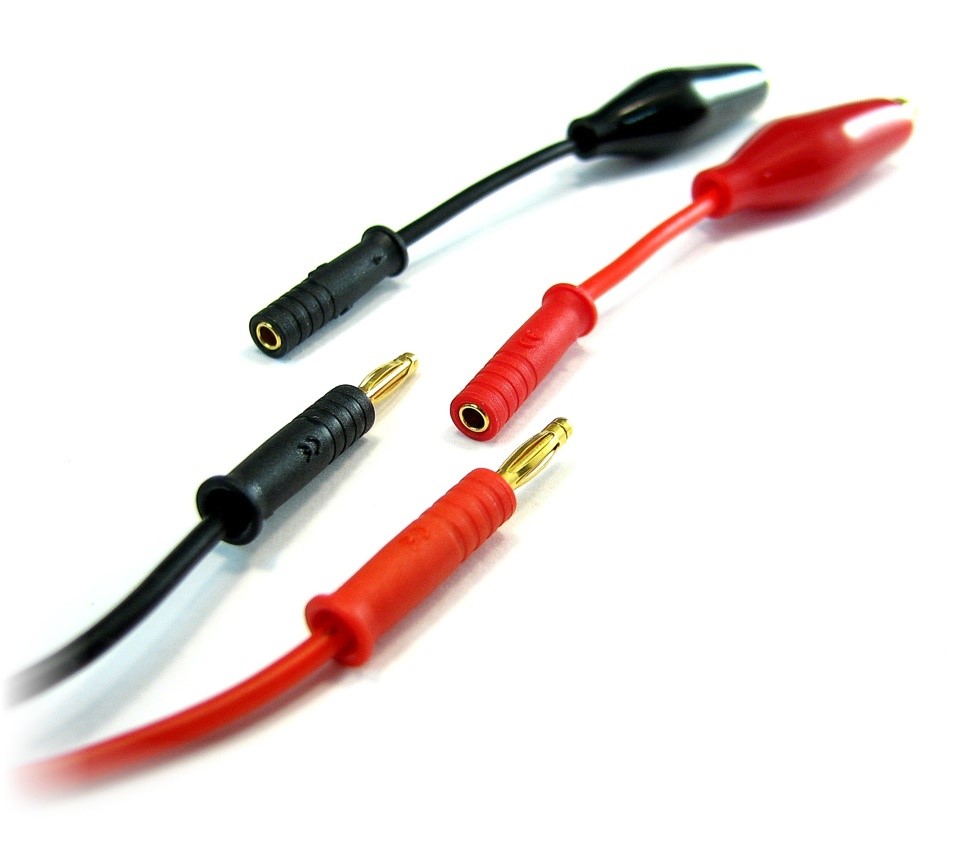 CRC01M - LCR Croc Clip set with 2mm sockets