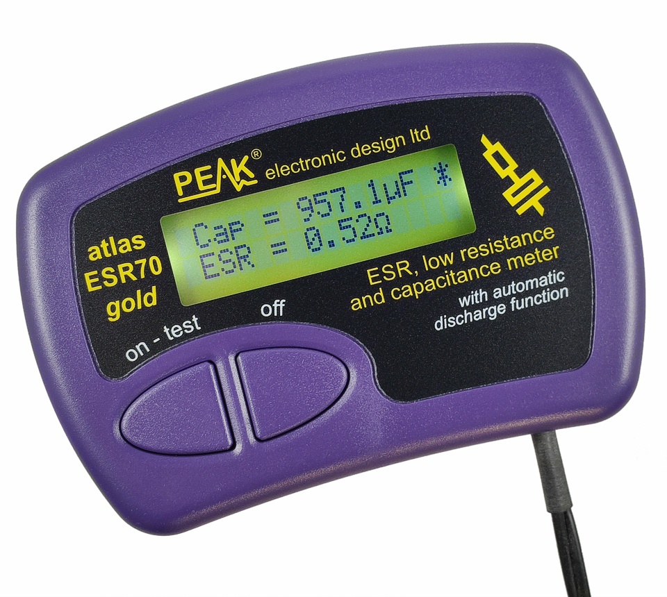 ESR70 Gold - Atlas ESR - Equivalent Series Resistance Meter