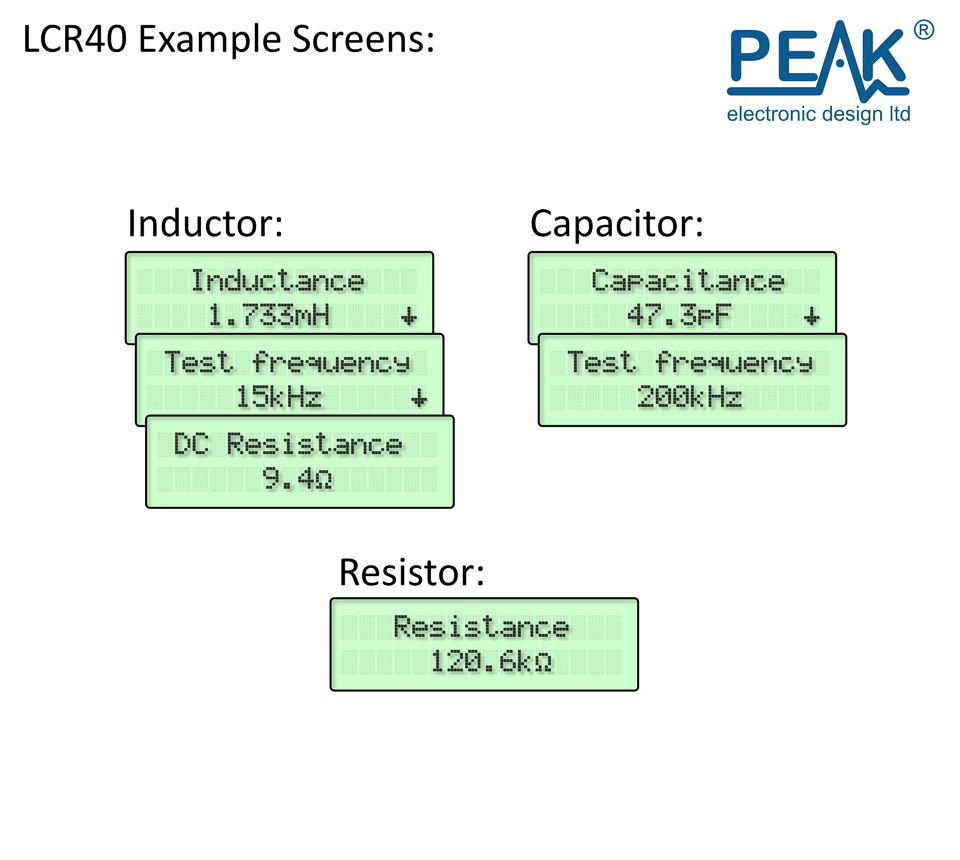 LCR40 - Atlas LCR Passive Component Analyser
